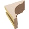 Ekena Millwork 3"W x 6"D x 6"H Classic Hughes Rough Cedar Woodgrain TimberThane Corbel, Primed Tan CORUR03X06X06HUGRCPR - alternate 3